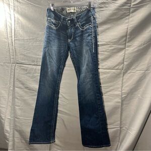 Women’s Ariat R.E.A.L. 28R Bootcut Jeans | Western Cowgirl Contrast Stitch